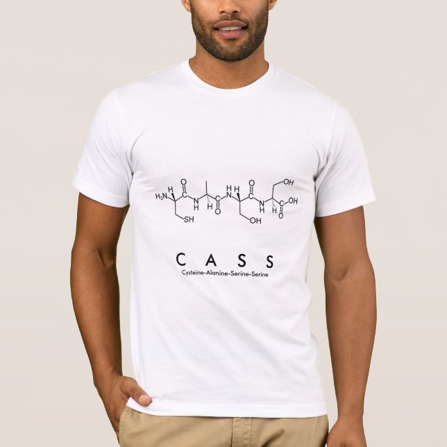Cass peptide namn shirt M T Shirt (Framsida)