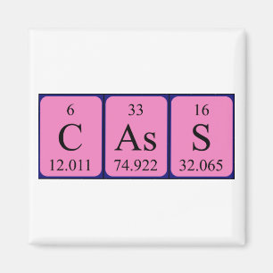 Cass Periodisk magnet bord namn