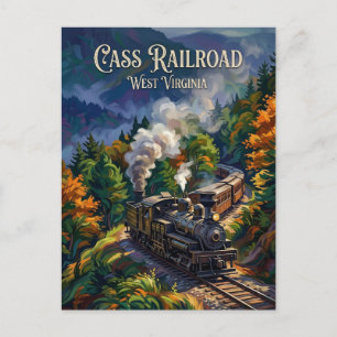 Cass Scenic Railroad State Park West Virginia Vykort
