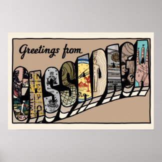Cassadaga-vykort Poster