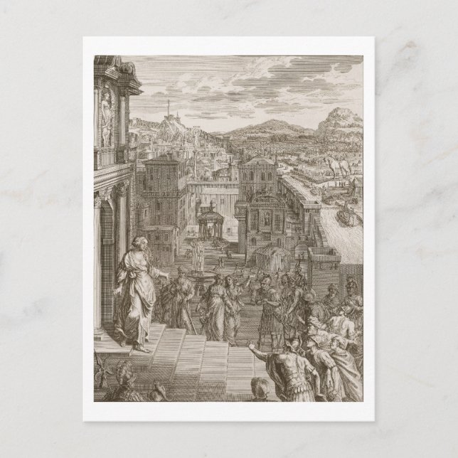 Cassandra Foretells är deras öde. Vykort (Framsida)