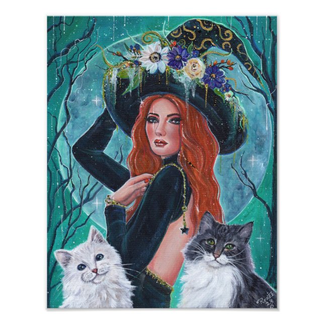 Cassandra Halloween häxby Renee Lavoie Fototryck (Framsidan)