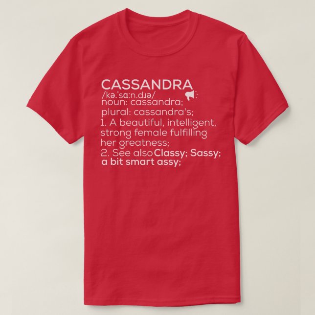 Cassandra Namn Cassandra Definition Cassandra Fema T Shirt (Design framsida)