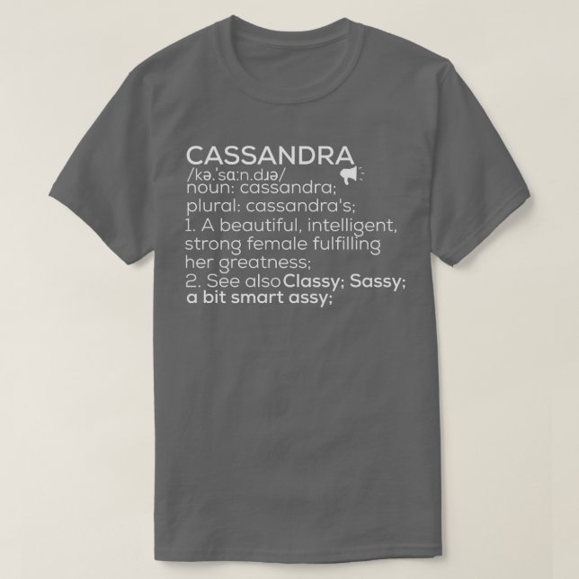 Cassandra Namn Cassandra Definition Cassandra Fema T Shirt (Design framsida)