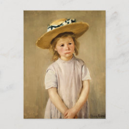 Cassatt Barn i halmhatt Vykort