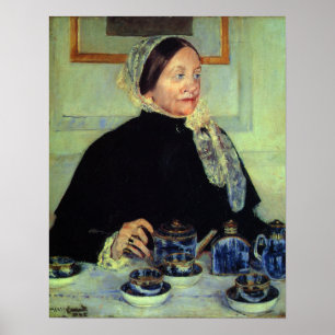 Cassatt - Dam vid tekbordet 1885 Poster