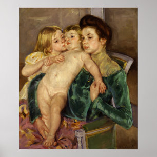 Cassatt - Kärleksfull beröring Poster