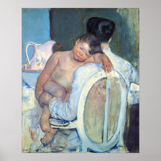 Cassatt - Kvinna sittande med barn i armarna Poster (Framsidan)