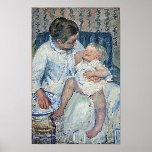 Cassatt - Mor Förbereder Sig För Att Tvätta Sitt S Poster (Framsidan)