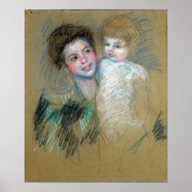 Cassatt - Mor och barn Poster (Framsidan)