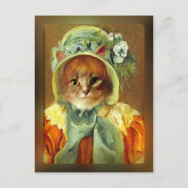 Cassatt mössa på kattunge vykort