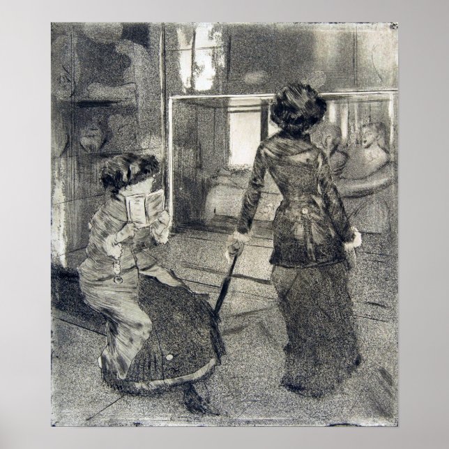 Cassatt - På Louvre Poster (Framsidan)