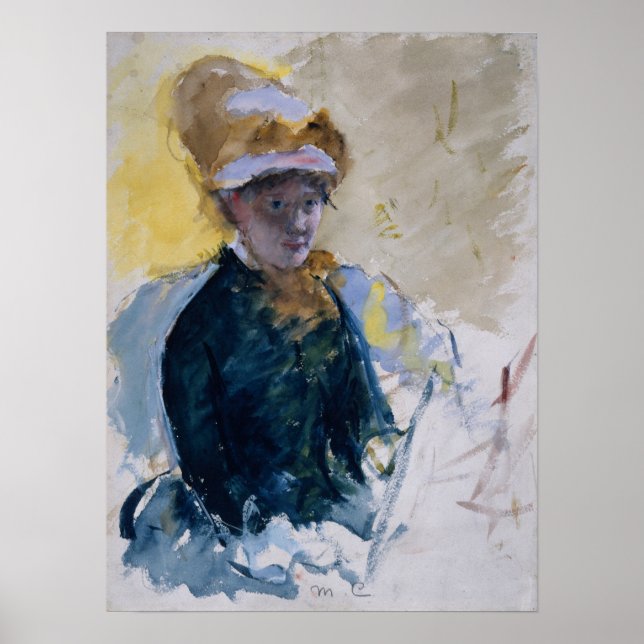 Cassatt - Självporträtt Poster (Framsidan)