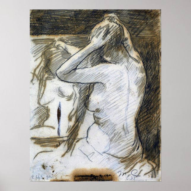 Cassatt - Studie för Coiffure Poster (Framsidan)