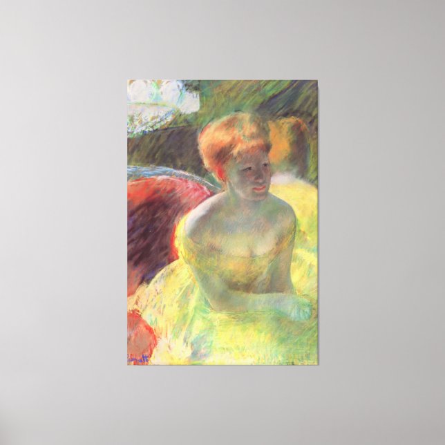 Cassatts Lydia Leaning på hennes Arm Canvastryck (Framsida)