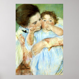 Cassatts `-mor & barn', poster