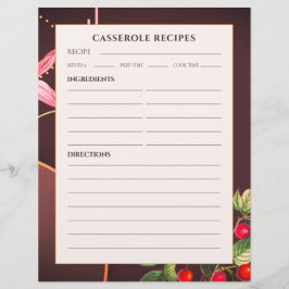 Casserole Recipes | Burgundy Botaniska körsbär