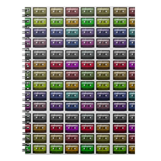 CASSETTE BPES RETRO MUSIC ÄLSKARE ANTECKNINGSBOK (Framsidan)