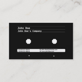 Cassette Design Business Card Visitkort