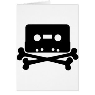 Cassette Jolly Roger Hälsningskort