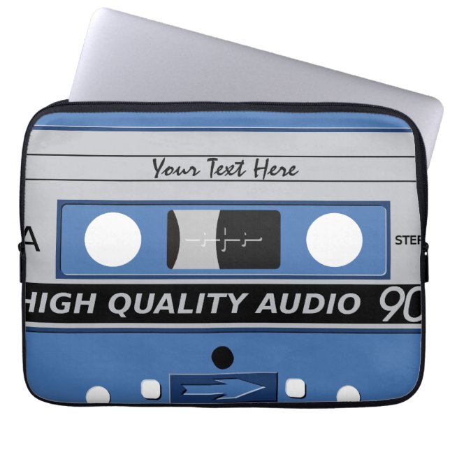 Cassette Tape anpassningsbar laptop sleeve (Framsidan)