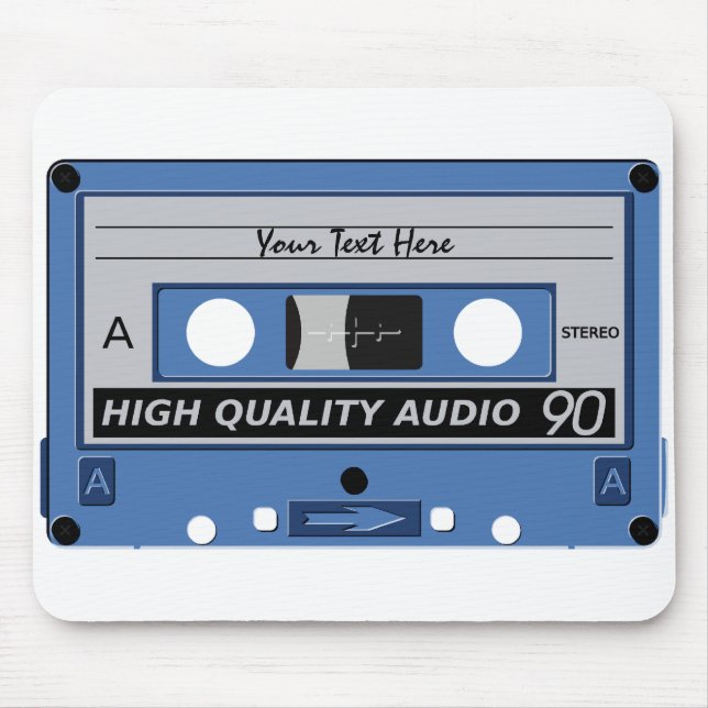 Cassette Tape anpassningsbar moussat Musmatta (Framsidan)
