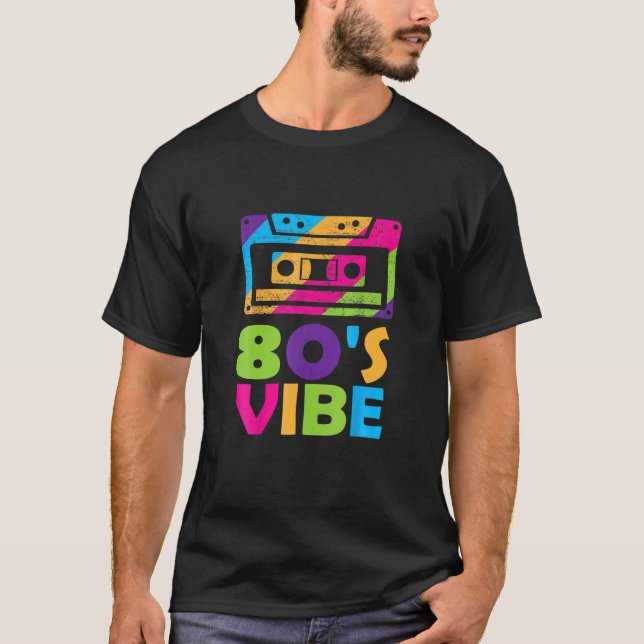 Cassette Tape Mixtape Retro Music 80S Vibe Oldscho T Shirt (Framsida)