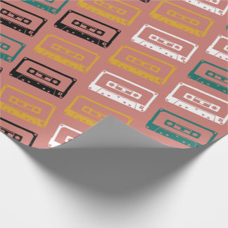 Cassette Tape Mönster Presentpapper