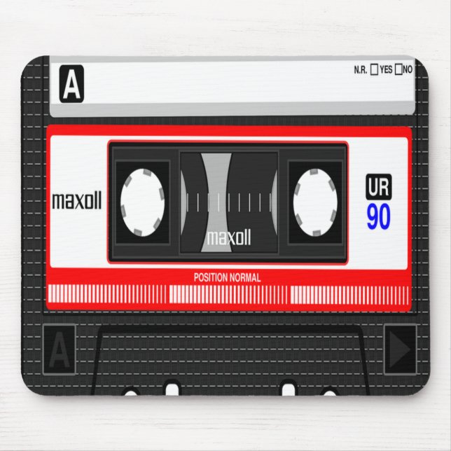 Cassette Tape Mousepad, Music Älskare Musmatta (Framsidan)