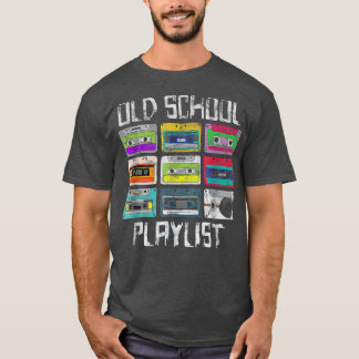 Cassette Tape Music Retro 80s Old-School Playlist T Shirt