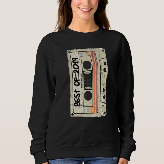 Cassette Tape Retro Best of 2019 T Shirt (Framsida)
