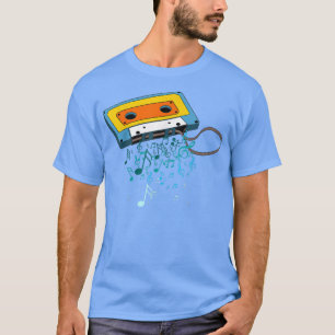 Cassette Tape Retro Musik noter 70's 80's 90's Cla T Shirt