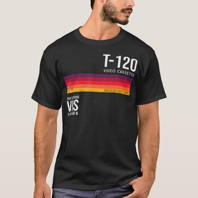 Cassette Tape Vhs T Shirt (Framsida)
