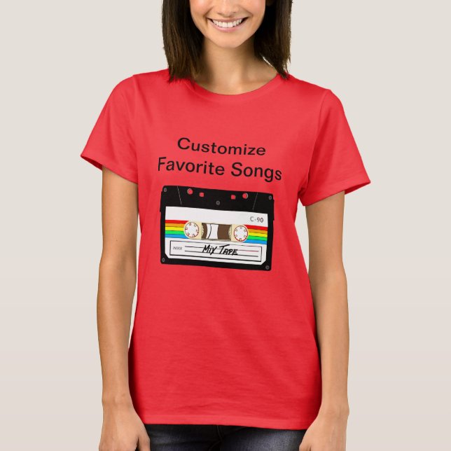 Cassette Tape Vintage T-Shirt (Framsida)