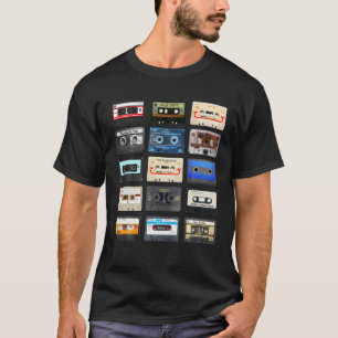 Cassette Tapes Mixtapes 1980S Radio Music Graphic T Shirt