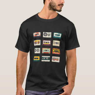 Cassette Tapes Mixtapes 1980S Radio Music Graphic T Shirt