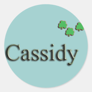 Cassidy Anpassningsbar Runt Klistermärke