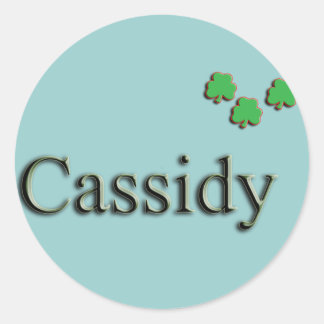 Cassidy Anpassningsbar Runt Klistermärke