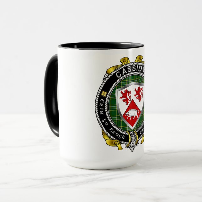 Cassidy Irish Shield Badge Mugg (Framsida vänster)