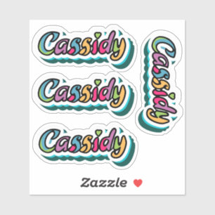 Cassidy Name Stickers Klistermärken