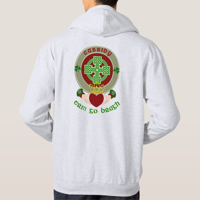 Cassidy/O'Cassidy Celtic Kor w/Claddagh Hoodie (Baksida)