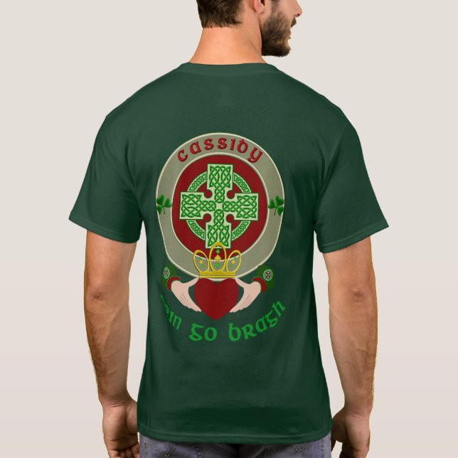 Cassidy/O'Cassidy Celtic Kor w/Claddagh T Shirt (Baksida)