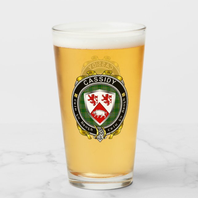 Cassidy/O'Cassidy Irish Beer Glass Glaskopp (Framsida fylld)