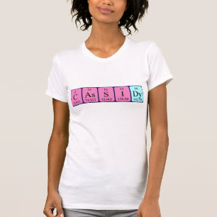 Cassidy, periodisk skjorta bord namn t shirt
