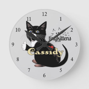 Cassidy TinyKittens Rund Klocka