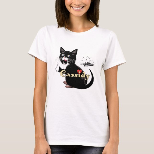 Cassidy TinyKittens Tee Shirt (Framsida)