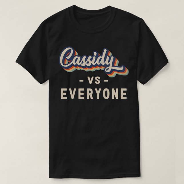 Cassidy vs Everyone Pullover  T Shirt (Design framsida)
