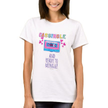 Cassingle Funny Retro Music Tecknad Slogan