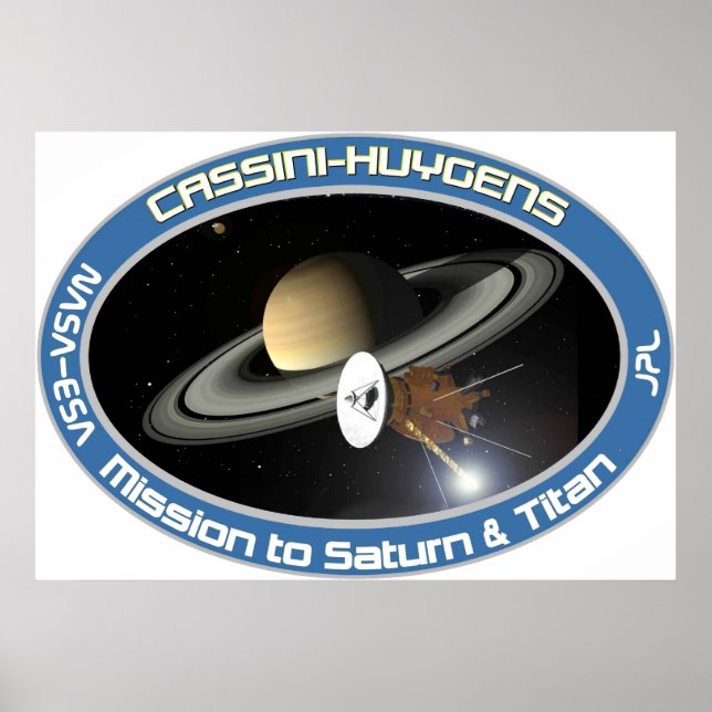 CASSINI - HUYGENS POSTER (Framsidan)