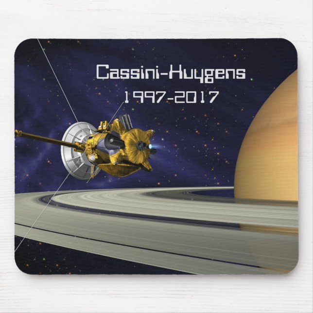 Cassini Huygens Saturn Uppdrag rymdfarkoster Musmatta (Framsidan)